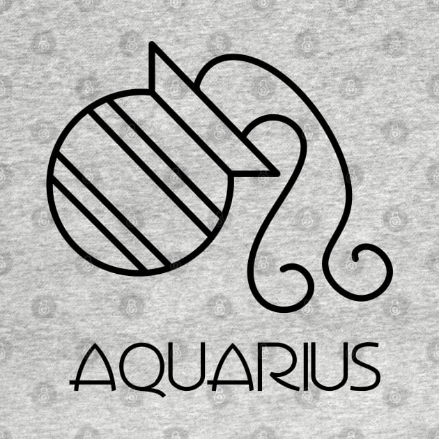 Aquarius Doodle Line Art by inotyler